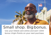 Earn 1K bonus Virgin Atlantic points with a card-linked shopping portal purchase Virgin Atlantic Shops Away shopping portal promo