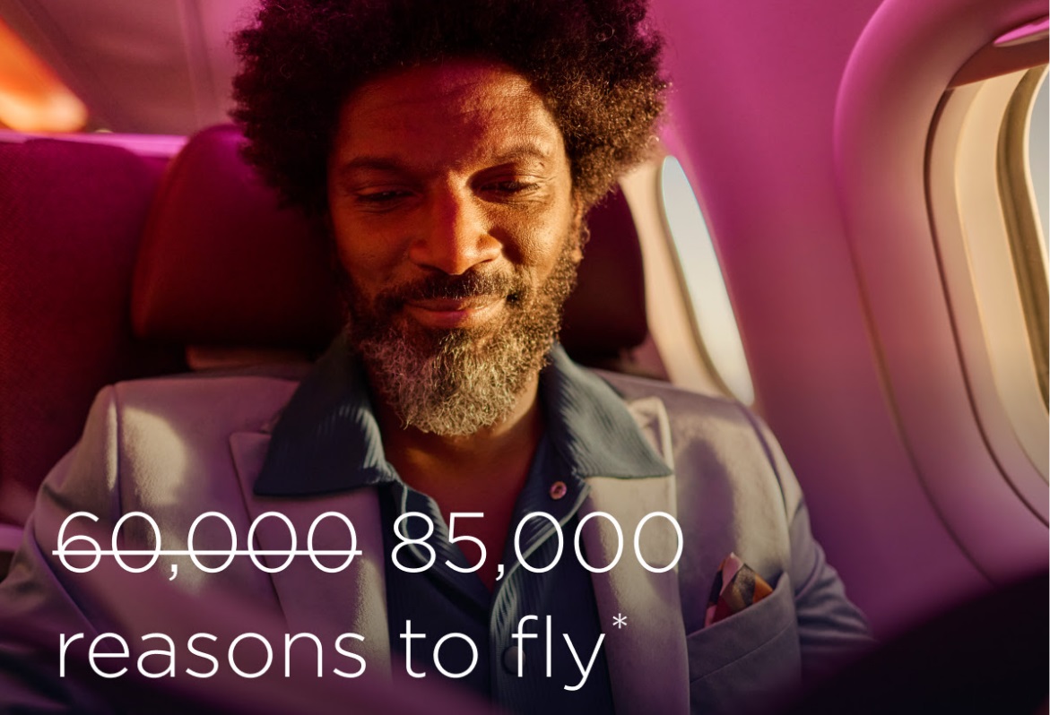 Virgin Atlantic Virgin Red Rewards Mastercard 85,000 bonus points