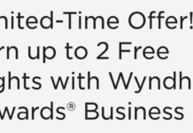 Wyndham Business promotion 15,000 bonus points