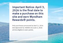 Wyndham Rewards shopping portal closing