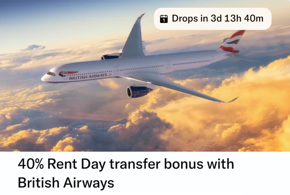 Bilt Rent Day May 2026 Avios transfer bonus