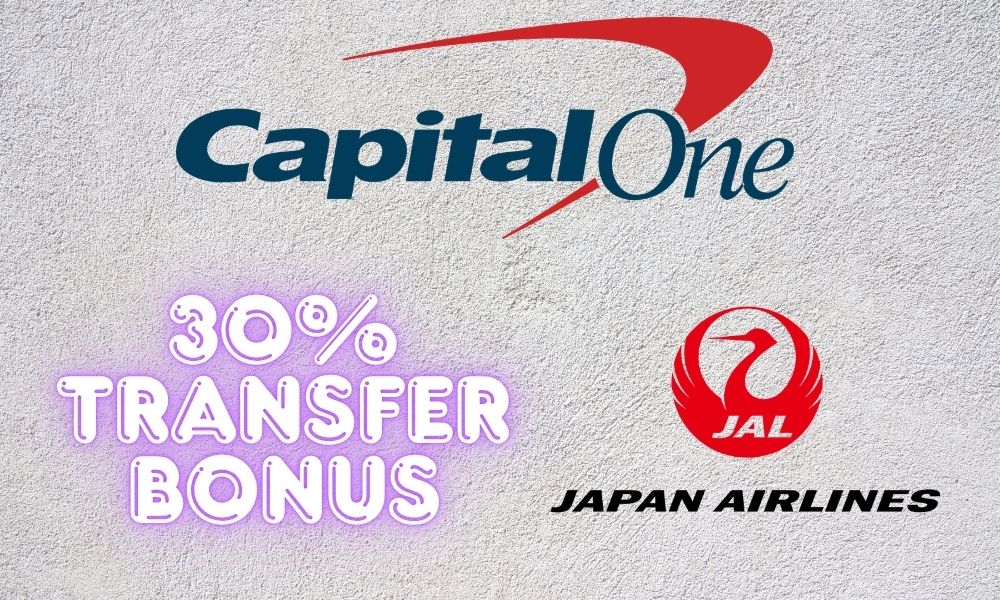 Get a 30% bonus when transferring Capital One miles to Japan Airlines (not quite 1:1)