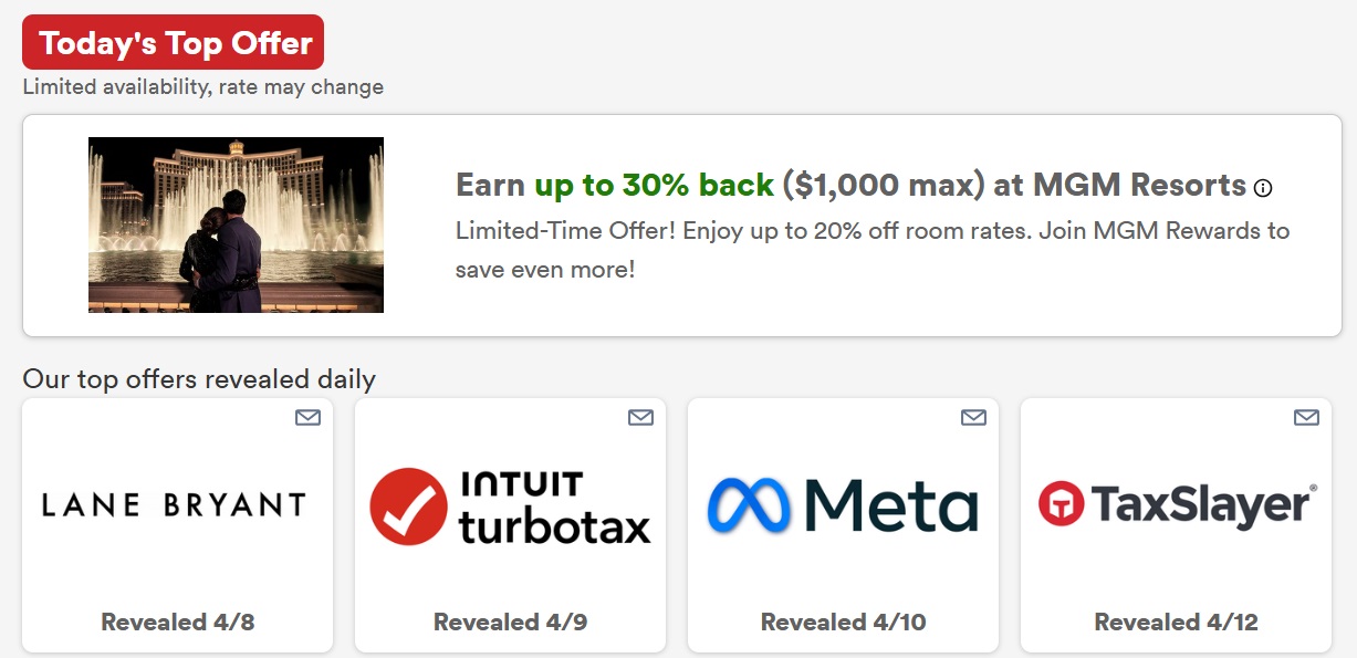 Capital One Shopping 30% MGM Resorts