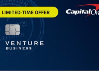 Capital One Venture Business credit card limited time offer art