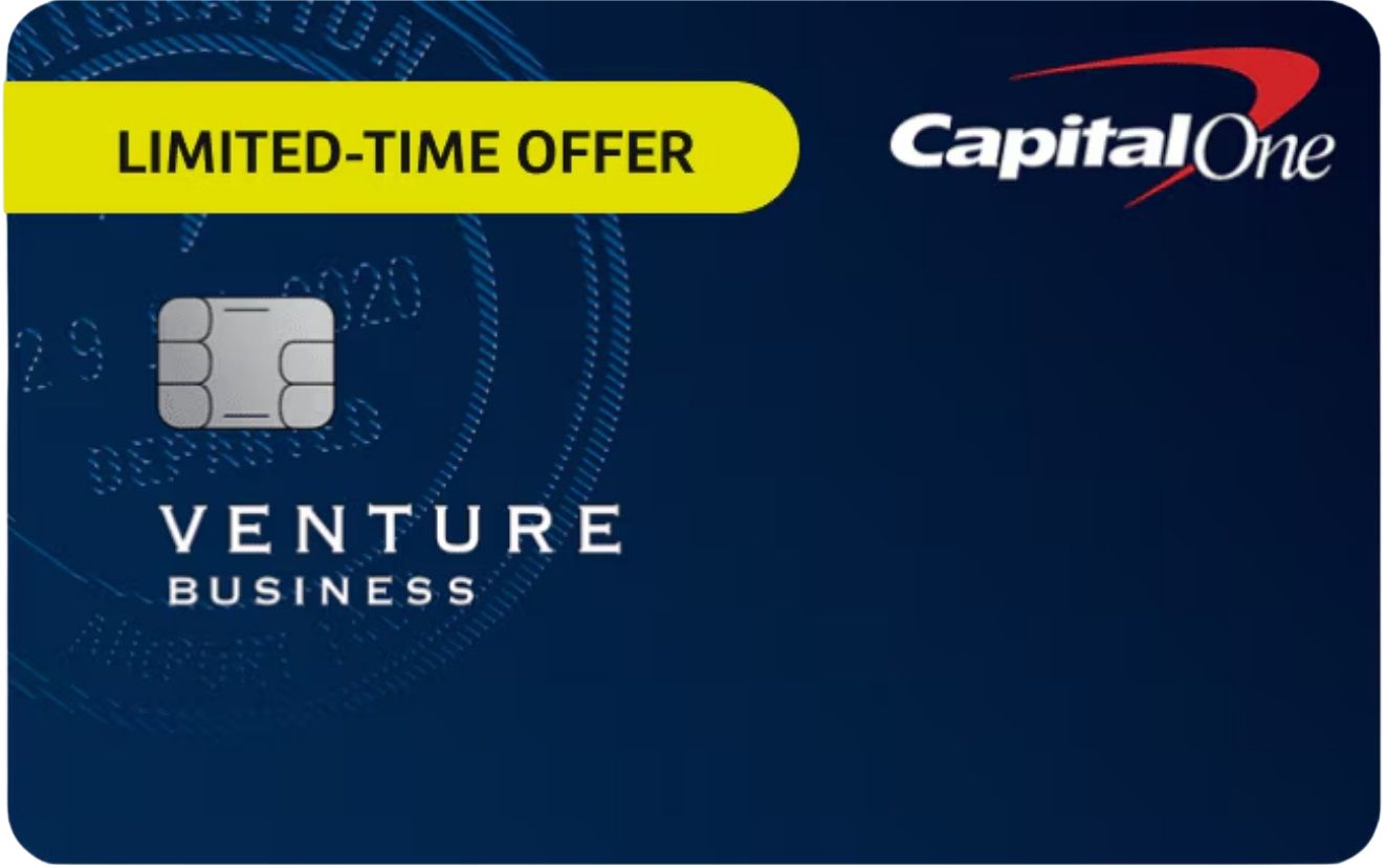 Capital One Venture Business credit card limited time offer art