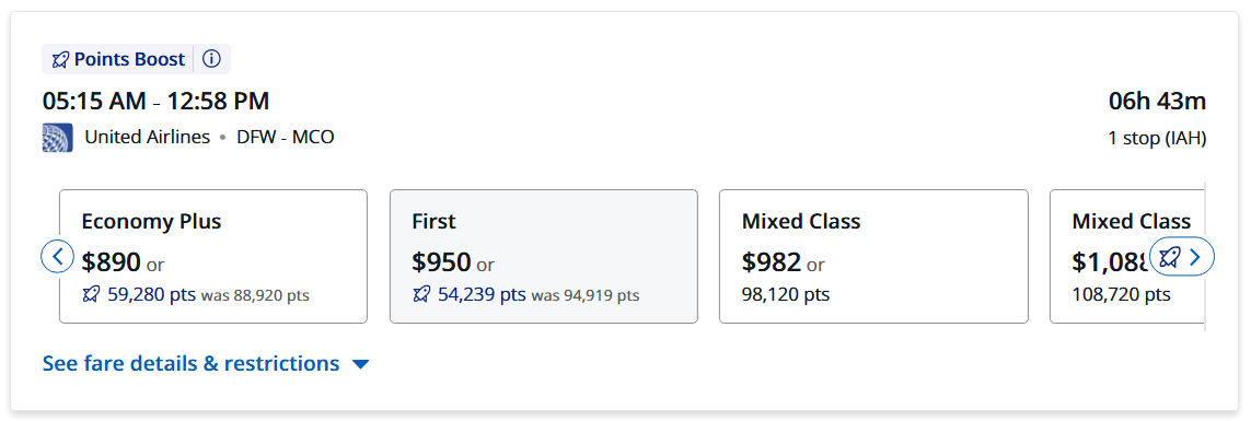 Chase Points Boost United