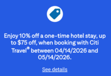 Citi Travel discount promotion