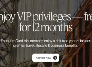 Free FoundersCard 12 month trial membership