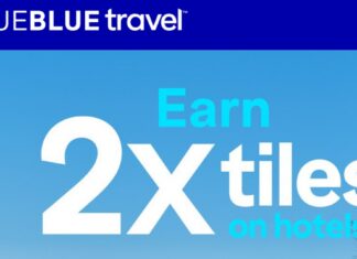 JetBlue TrueBlue Travel 2X Tiles on hotel stays