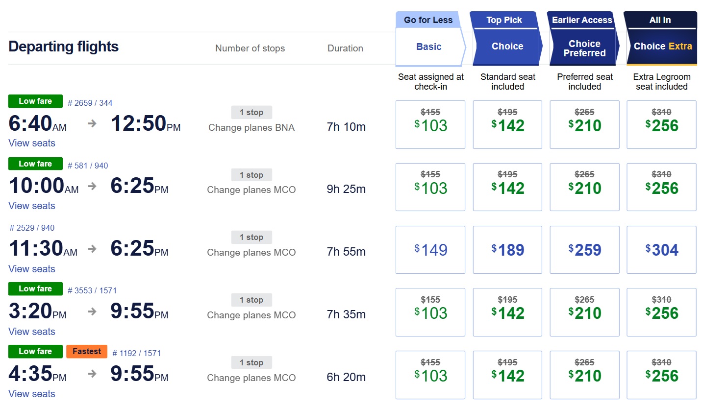 Southwest promo code FLOWERS BWI-ORD cash fares