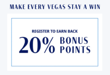 World of Hyatt Las Vegas promotion 20% points back