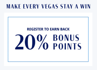 World of Hyatt Las Vegas promotion 20% points back