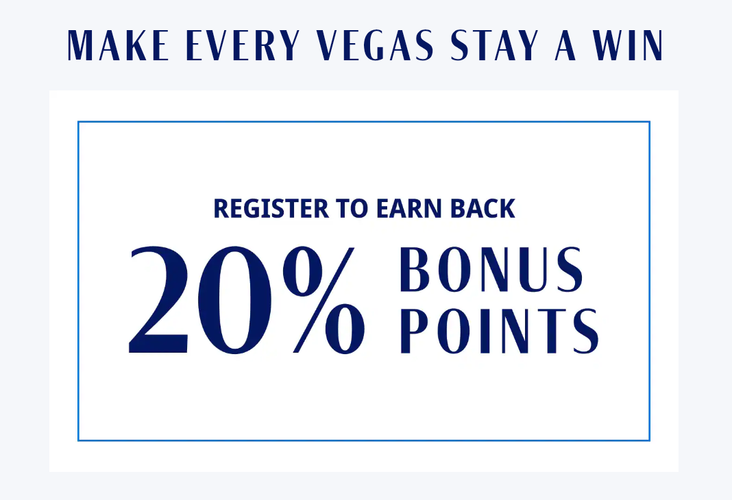 World of Hyatt Las Vegas promotion 20% points back