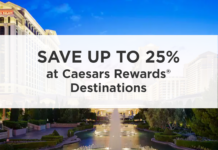 Wyndham Rewards Caesars Rewards promotion 5K bonus points