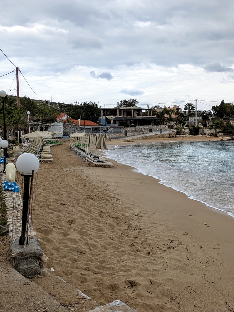 Beach a few minutes walk from the JW Marriott Crete Resort & Spa