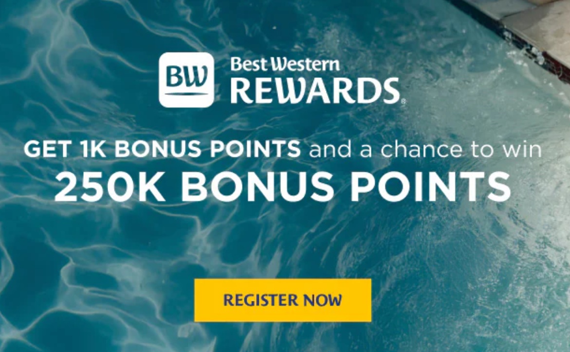 Best Western promo 1K bonus points per night 20K points