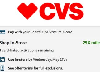 Capital One Offers CVS 25X