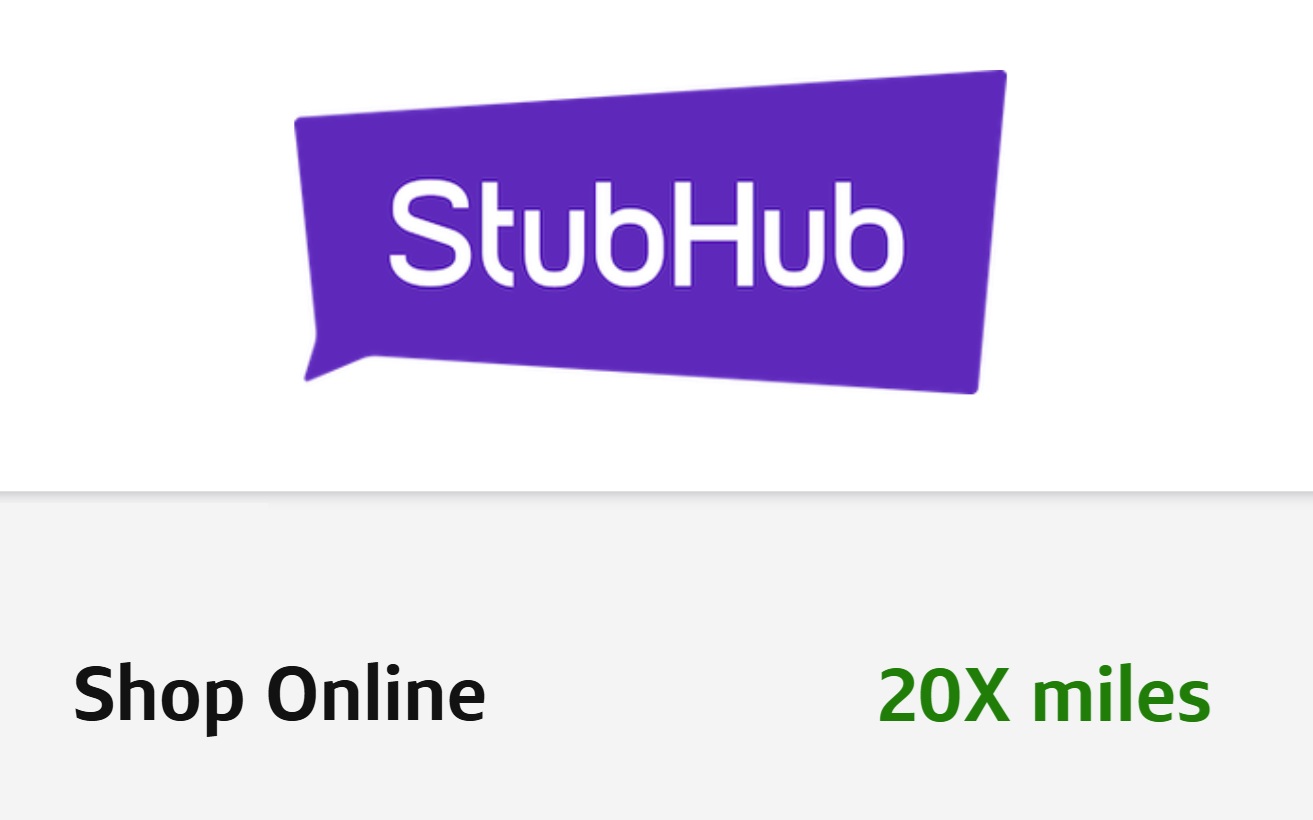 Capital One Shopping Offers StubHub 20X