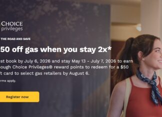 Choice Privileges promotion 8K points $50 gift card