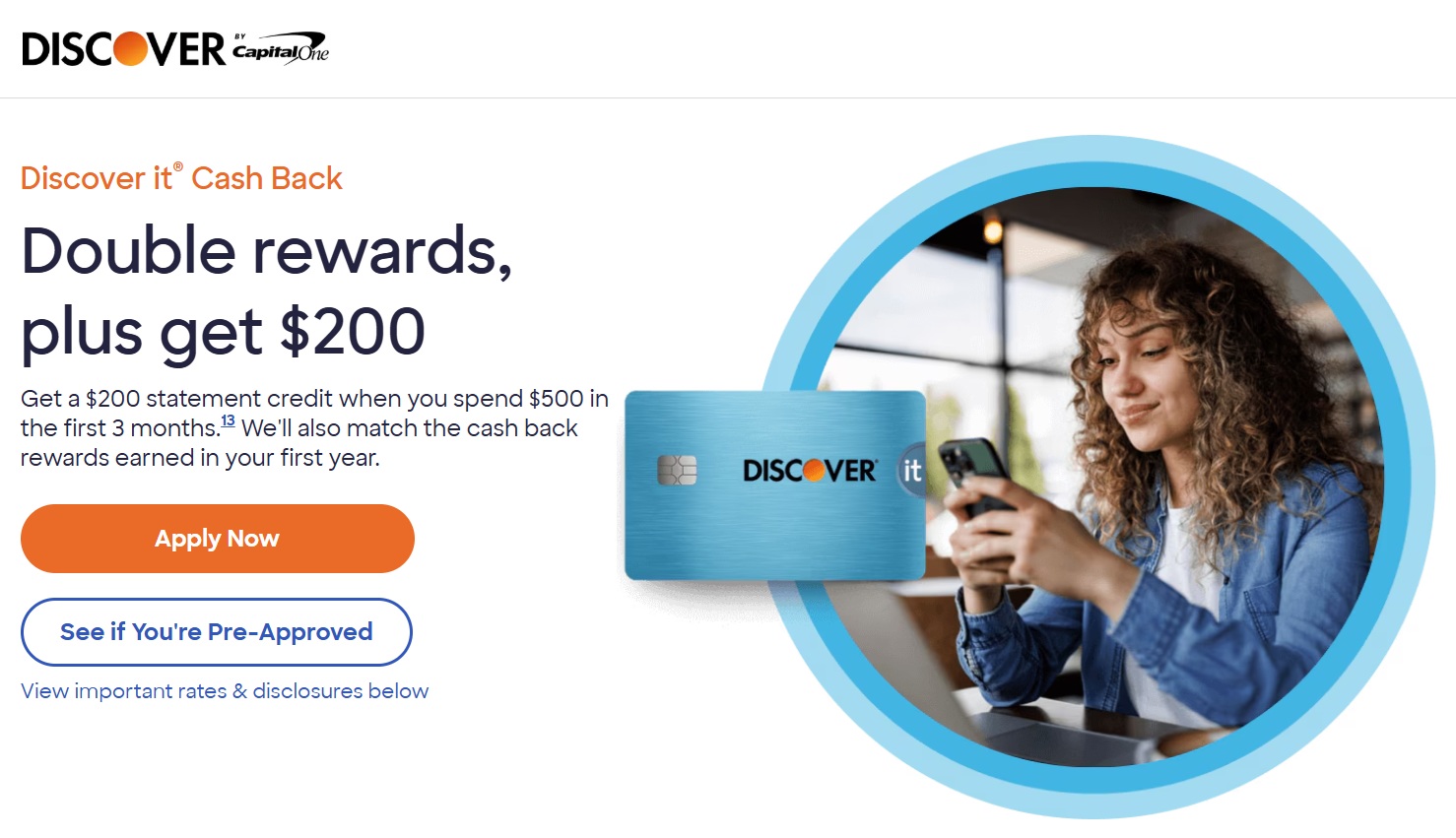 Discover It $200 welcome bonus