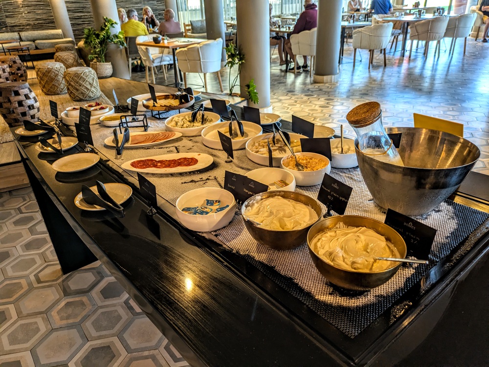 Domes Noruz Chania, Crete - Cheese, cold cuts, hummus, yogurt, & more