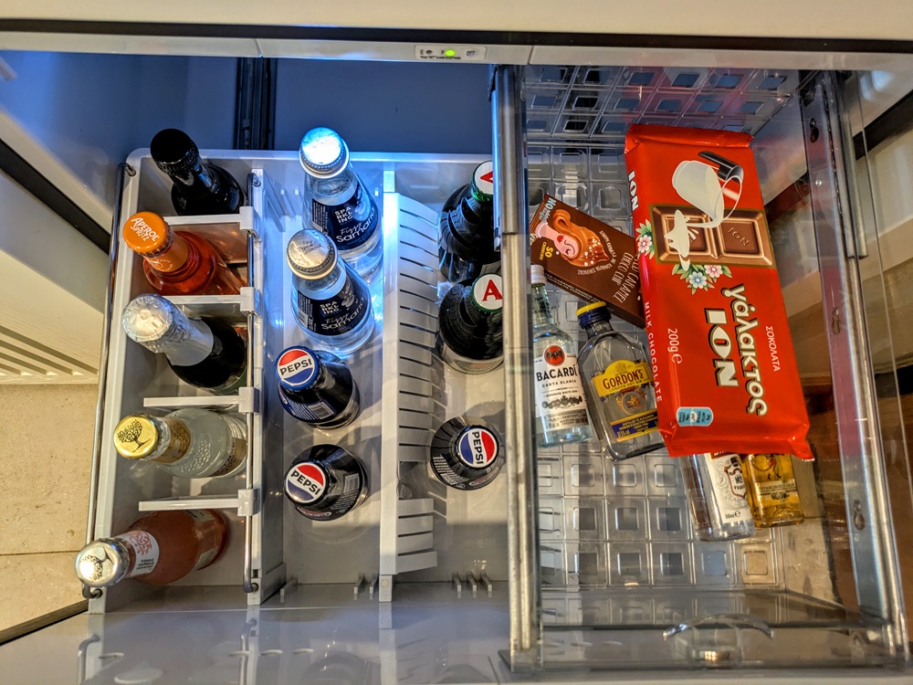 Domes Noruz Chania, Crete - Contents of minibar