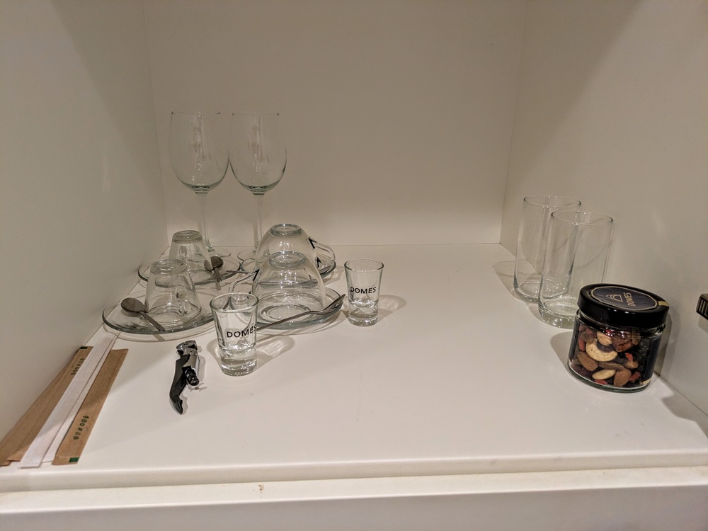 Domes Noruz Chania, Crete - Drinking glasses and cups