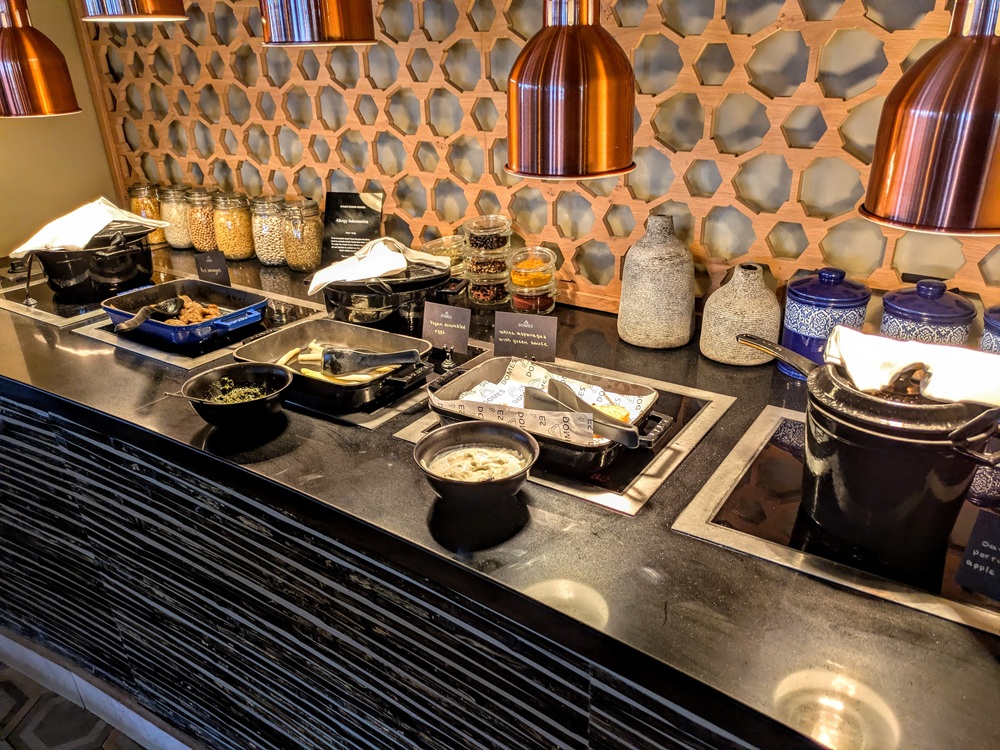 Domes Noruz Chania, Crete - Hot options including bacon, sausages, vegetables, & more