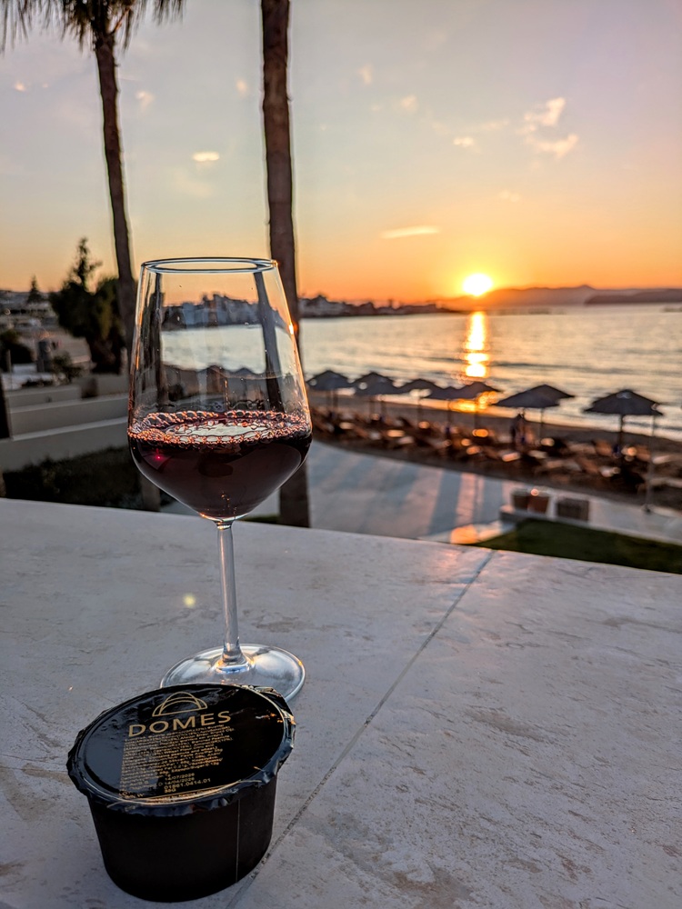 Domes Noruz Chania, Crete - Sunset view at The Raw Bar