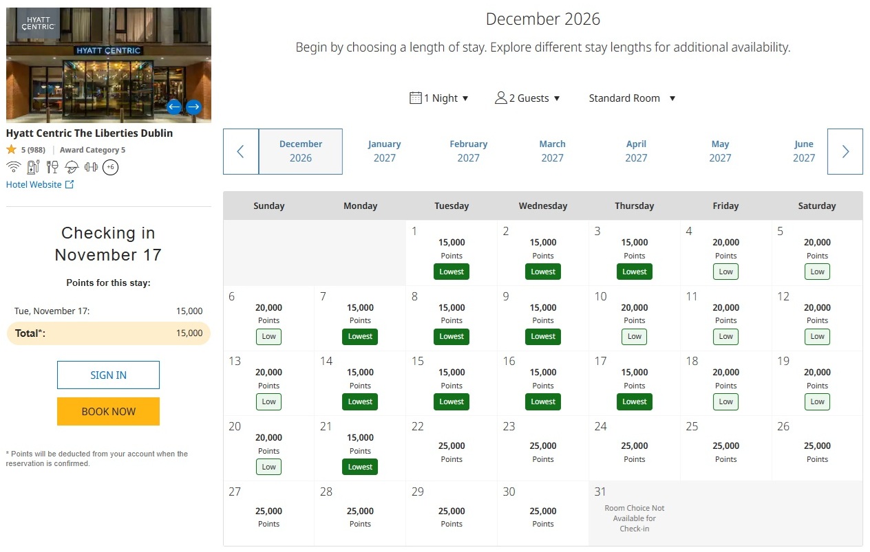 Hyatt Centric Dublin The Liberties December 2026 after