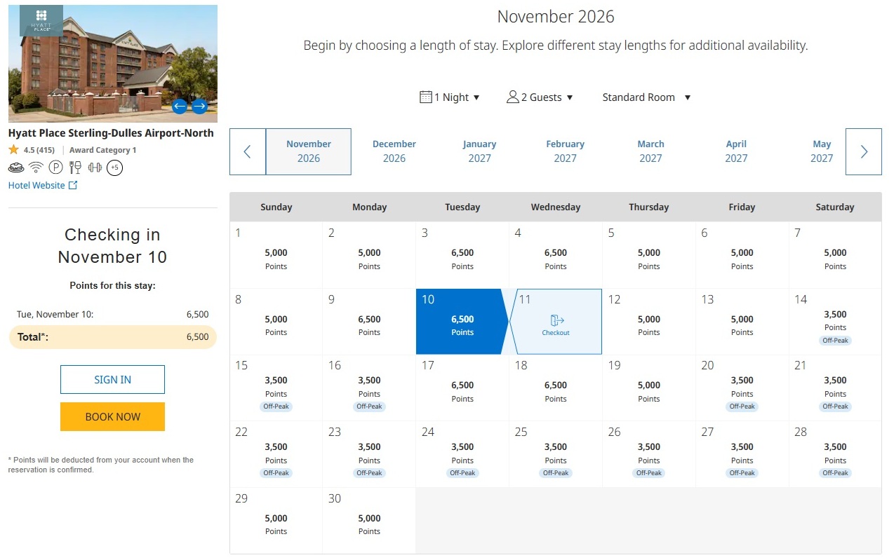 Hyatt Place Sterling-Dulles Airport-North November 2026 before