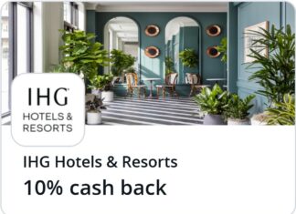 IHG Chase Offer 10% back