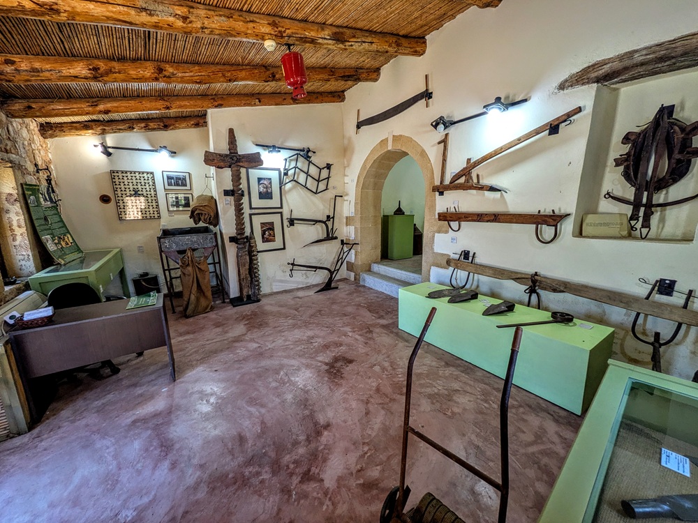 Inside the Olive Tree Museum of Vouves
