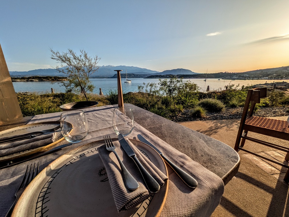 JW Marriott Crete Resort & Spa - View while having dinner at Anoee restaurant