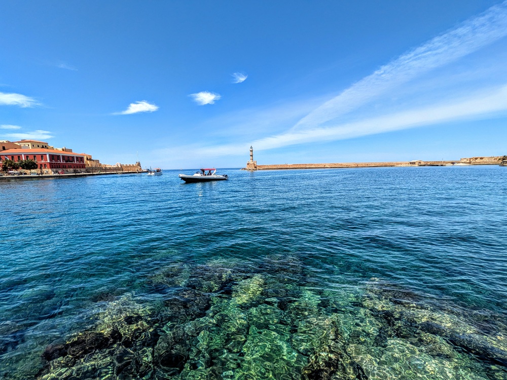 Lighthouse of Chania & Chania Harbor View