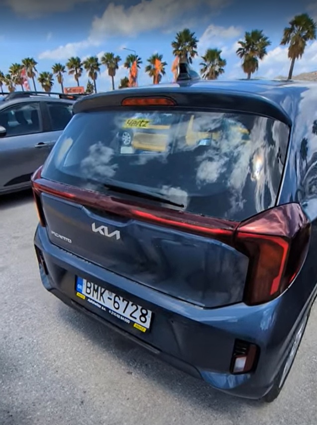 Our Hertz rental car in Crete