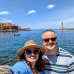 Port & lighthouse selfie