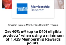 (EXPIRED) Amazon: Save up to 50% when redeeming Membership Rewards points (Targeted)