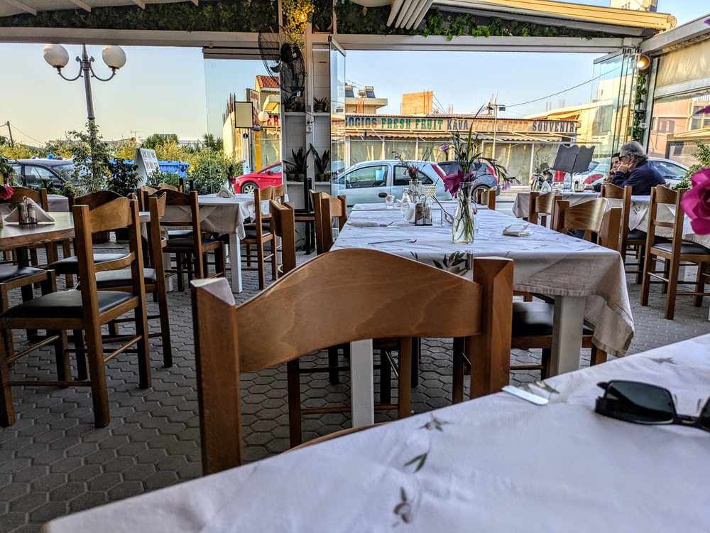 Seating at Fork N' Knife in Crete
