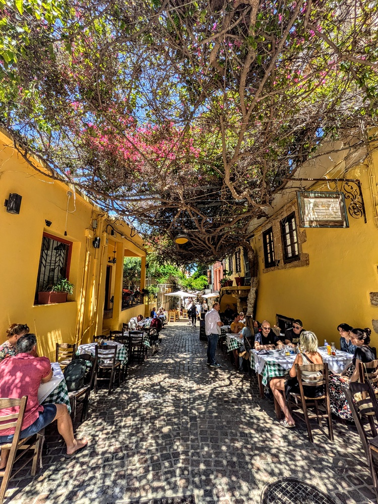 Side street on our walk to the Old Venetian Port of Chania