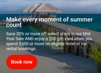 AARP Expedia promotion $50 gift card $500 hotel stay car rental