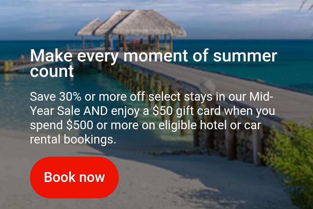 AARP Expedia promotion $50 gift card $500 hotel stay car rental