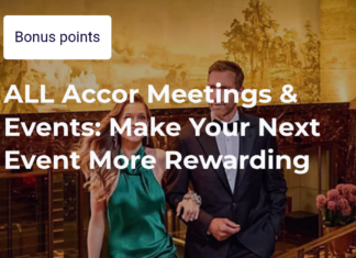 Accor promotion double points meetings events