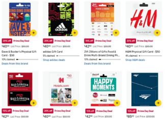 Amazon Prime Day 2026 gift card deals