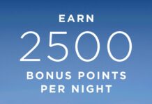 Best Western 2,500 bonus points per night