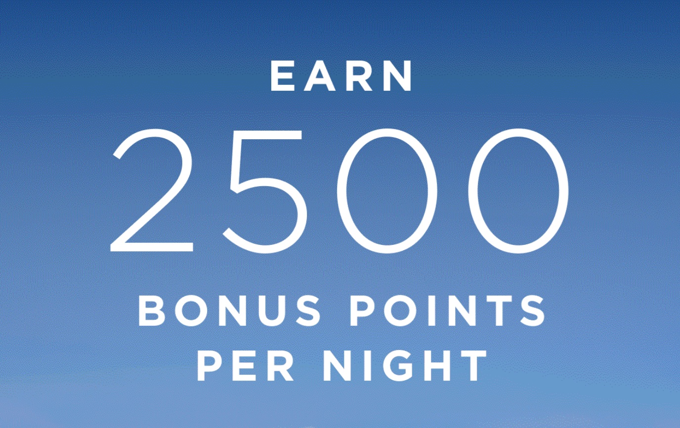 Best Western 2,500 bonus points per night