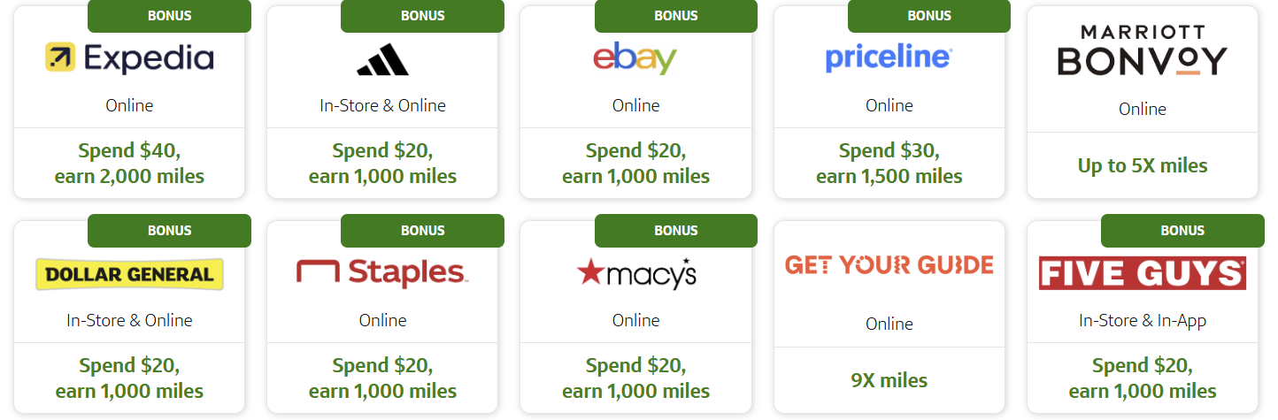 Capital One Offers: Get $10 / 1,000 miles on $20 with eBay, Best Buy, Lowe's, Ho...