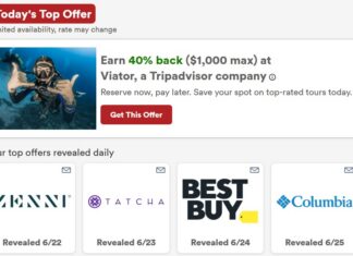 Capital One Shopping Offers Viator 40% 30X