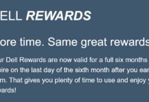 Dell Rewards expiration policy improving: they’ll now last 6 months Dell Rewards 6 months validity