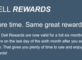 Dell Rewards 6 months validity